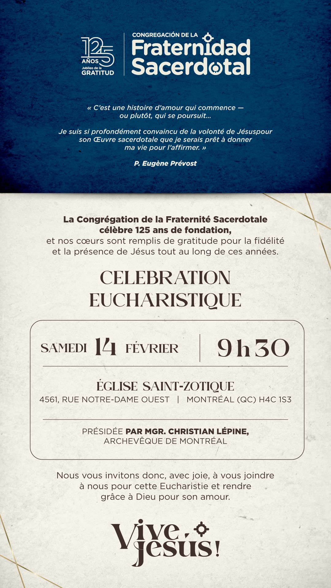 125 ans Fraternité Sacerdotale